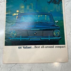 1964‎ Plymouth Valiant Original Color Sales Paperback Automobile Sales Brochure